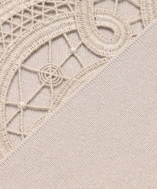 23区 【先行予約】エンブロイダリーレース ニットベスト ベージュ系