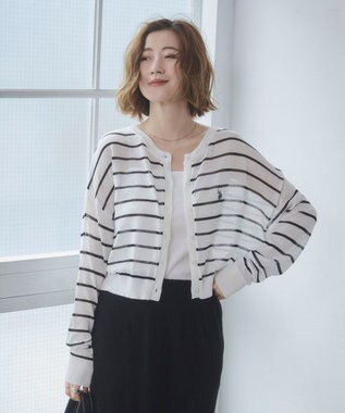 WEGO U.S. POLO ASSN.別注 シアーカーデ ホワイトボーダー