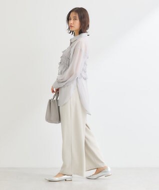 Green Parks ・ＥＬＥＮＣＡＲＥ　ＤＵＥ　サイドベルトタックパンツ Light Beige