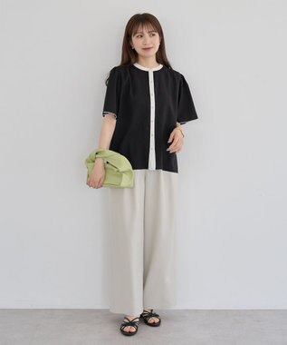 Green Parks ・ＥＬＥＮＣＡＲＥ　ＤＵＥ　サイドベルトタックパンツ Light Beige
