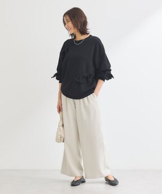 Green Parks ・ＥＬＥＮＣＡＲＥ　ＤＵＥ　サイドベルトタックパンツ Light Beige