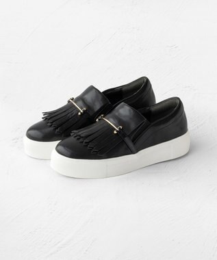 TOCCA 【晴雨兼用】FRINGE SLIPON RAIN SNEAKERS スニーカー ブラック系