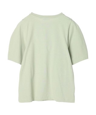 earth music&ecology フォルムスリーブ刺繍ロゴＴＥＥ Off White