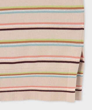 Paul Smith 【洗える】マルチボーダー ニット ワンピース エクリュ