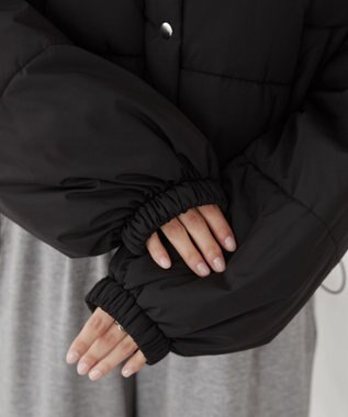 WEGO パディングショートブルゾン ブラック