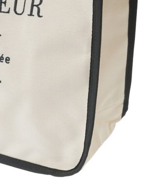 Maison de FLEUR パイピングスクエアトートバッグ Ivory