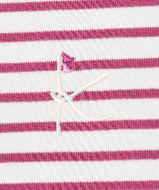 組曲 KIDS 【110-140㎝】マリンボーダー ワンピース ラズベリー