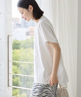 AMERICAN HOLIC フレンチスリーブ後切替プルオーバー Off White