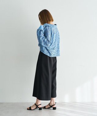 YECCA VECCA ベルトSETクロップド丈パンツ Black