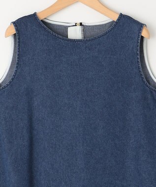 組曲 S 【WEB限定】 アメスリ デニムワンピース ユーズドブルー系