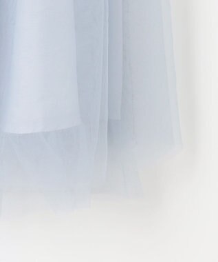 組曲 KIDS 【110-140㎝】ブルーミングフラワー ドレス サックスブルー