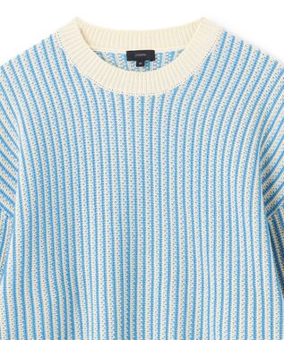 JOSEPH 【洗える】バイオテープコットン　ラウンドネックニット Dark Arctic