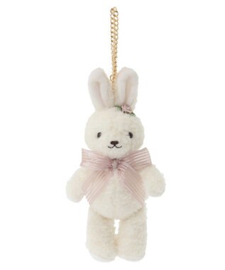 Maison de FLEUR ローズラビットチャーム Ivory