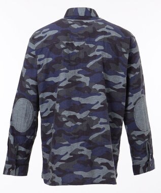 JOSEPH ABBOUD MOUNTAIN 【UNISEX】JOEコットンカモフラージュ シャツ ネイビー系7