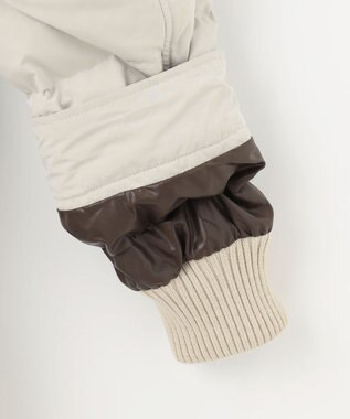 JOSEPH ABBOUD MOUNTAIN  【サスティナブル/ECO撥水/ECOファー/9ポケット/男女兼用】Pe/Nyピーチ ダウンコート アイボリー系