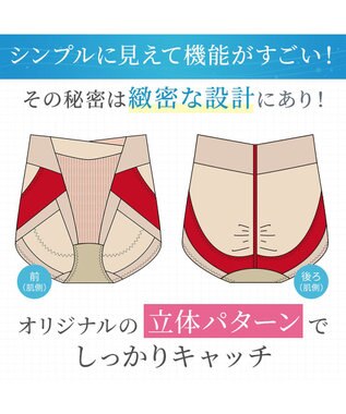 BRADELIS New York 【Yukine inc. 】ゆきねえモアソフト快適ショーツ25 接触冷感 補整 補正下着 深め ハイウエスト グレージュ