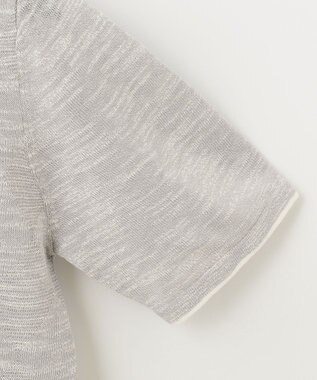 JOSEPH ABBOUD 【サスティナブル】スラブギマ ポロシャツ ライトグレー系