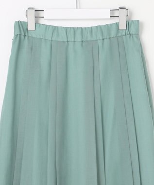 自由区 オーガンジープリーツ スカート ペールブルー