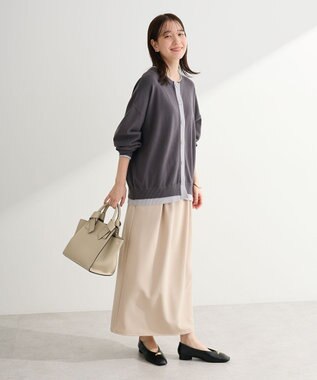 Green Parks アンチピリング前後２Ｗａｙニットカーディガン Dark Gray