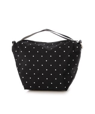 UNBILLION VERYコラボ カシュカシュ cachecache / ナイロンドローコード2wayショルダー ブラックドット