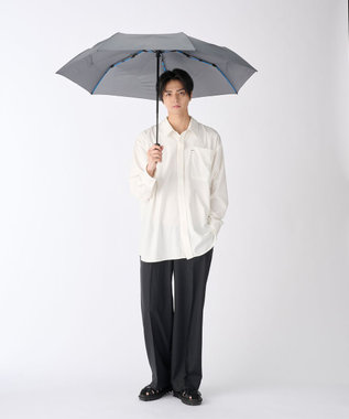 MOONBAT 【3秒でたためる傘/耐風/自動開閉】urawaza 無双(ウラワザ ムソウ)  折りたたみ傘 無地  58cm ダークグレー