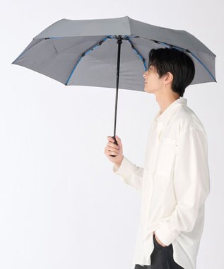 MOONBAT 【3秒でたためる傘/耐風/自動開閉】urawaza 無双(ウラワザ ムソウ)  折りたたみ傘 無地  58cm ダークグレー