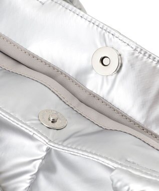 23区 パデッド チェーン トートバッグ シルバー系