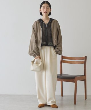 AMERICAN HOLIC Vネックドルマンブルゾン Mocha