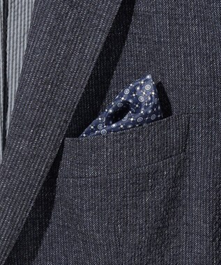 JOSEPH ABBOUD 【洗える/UV/エコ撥水・クールビズ/】ライトウェーブライト ジャケット ネイビー系2