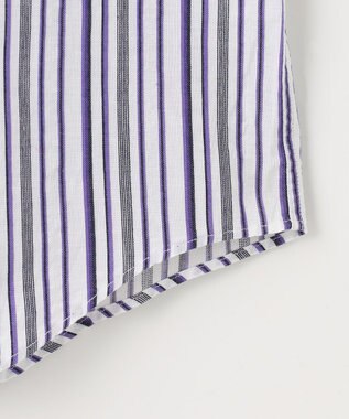 JOSEPH ABBOUD 【キングサイズ・サステイナブル】ソアロンストライプ シャツ パープル系1