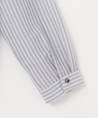 J.PRESS LADIES L シアーピンストライプ カットソー スカイブルー×スレート系1