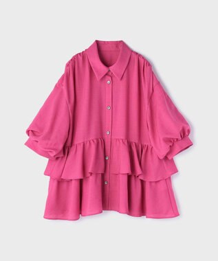 GRACE CONTINENTAL ティアードシャツチュニック ピンク