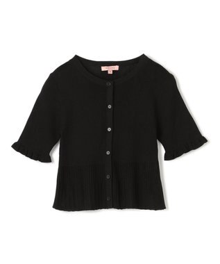 TOCCA HALF SLEEVE AJISAI  半袖カーディガン ブラック系