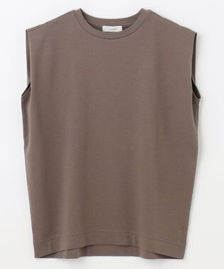 ANY 【接触冷感/UVケア】ビューティベーシックノースリーブタックTシャツ ブラウン