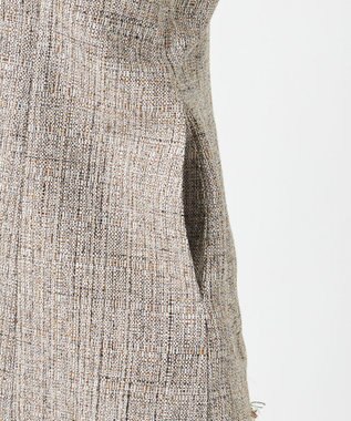 23区 【エステータ】リネンミックスツイード ジャケット キャメル系