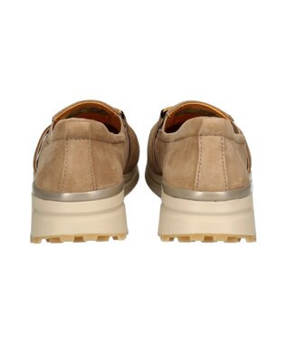 INTER-CHAUSSURES 【BUSSOLA】メタル飾りローファースニーカー ベージュスウェード