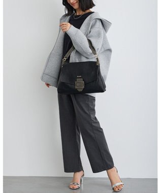 MioFIRANO バックル付きフラップトートバッグ 2WAY　FIRANO フィラノ BLACK