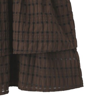 AMERICAN HOLIC シアーチェックビスチェ Brown