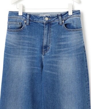 ICB 【ICB×tamachan_style コラボ】スタイルアップ ワイドデニム ライトインディコ系