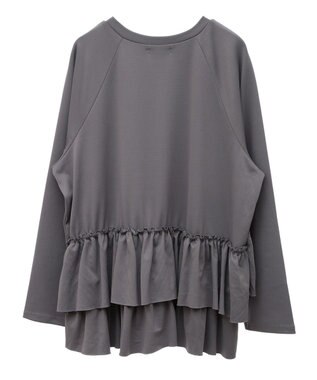 earth music&ecology フリルヘムプルオーバー Mocha