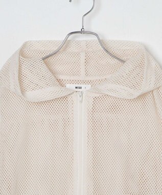 WEGO メッシュパーカー オフホワイト