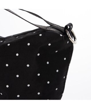 UNBILLION VERYコラボ カシュカシュ cachecache / ナイロンドローコード2wayショルダー ブラックドット