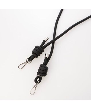 UNBILLION VERYコラボ カシュカシュ cachecache / ナイロンドローコード2wayショルダー ブラックドット