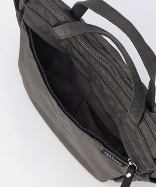 LA BAGAGERIE 【MONICA】サイドジップ2WAYトートバッグ ダークグレー