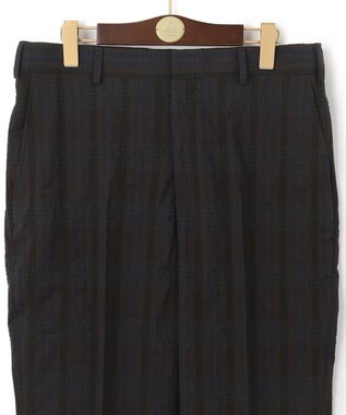 J.PRESS MEN J.PRESSアーカイヴパターン ダークチェックサッカー スラックス ダークブラウン系4