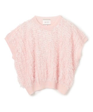 BEIGE， 【洗える】LYCORIS / カットジャカードプルオーバーニット Light Pink
