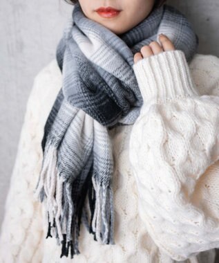 WEGO 【ユニセックス着用ITEM】大判ストール 柄1