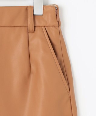 23区GOLF 【WOMEN】フェイクレザー スカート キャメル系