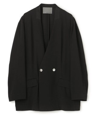 uncrave バックサテンジョーゼット ノーカラージャケット