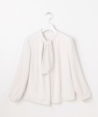 J.PRESS LADIES S バックサテンジョーゼット カットソー ライトグレー系